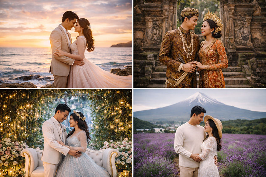 Rekomendasi Tempat dan Tema Prewedding yang Bikin Foto Kamu Makin Berkesan